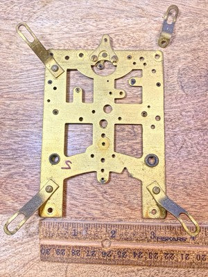 New Haven Clock Movement Front Plate (See Pics To ID Movement)  (KD2974)