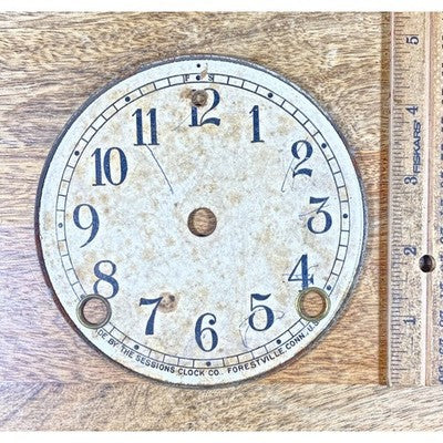 Sessions Clock Movement Dial Pan - Vintage Clock Parts K9984