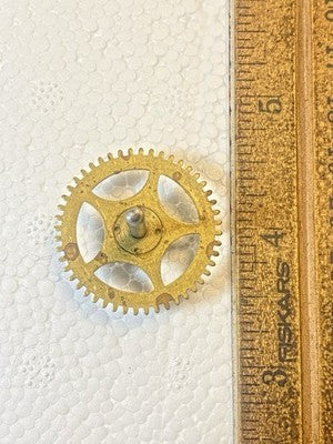 Gilbert Clock Movement (Stamped 24) Time Side 4th Wheel  (KD4371)