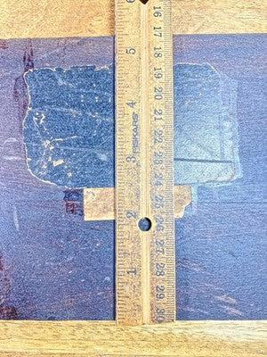 Black Mantel Clock Baseboard 18 11/16 Inch X 5 5/16 Inch    (LL5344)