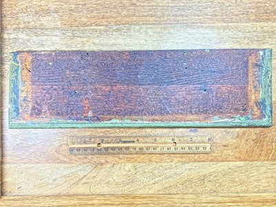 Parlor Or Kitchen Clock Wooden Bottom Piece (14 3/4 X  4 3/8 Inches)   (LL5343)