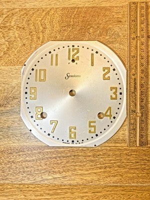 Sessions Clock Dial Pan - Vintage Clock Parts (KD3710)