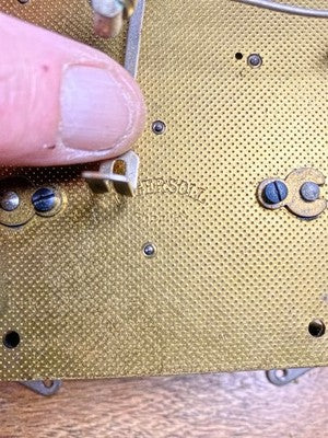 Ingersoll Clock Movement  Strike Side Fly Wheel (See Pics To ID Mvmt)   (KD3073)