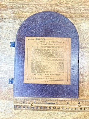 Plymouth Clock Wooden Back Door (7 15/16 X 6 Inches) (KD2787)