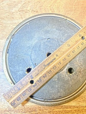 6 1/2 Inch Diameter Parlor Clock Dial Pan      (KD4506)