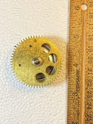 Hermle 451-050 Clock Time Side Main Wheel - Vintage Clock Parts   (KD3600)