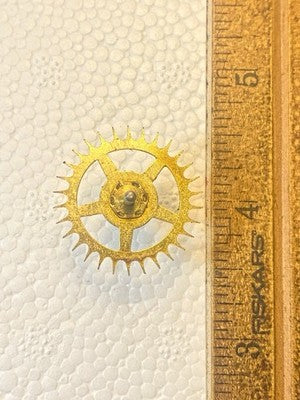 Unmarked Plymouth Clock Escape Wheel (See Pics To ID Movement) (KD4495)