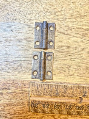 Old Clock Door Hinge Set - Vintage Clock Parts KD4234