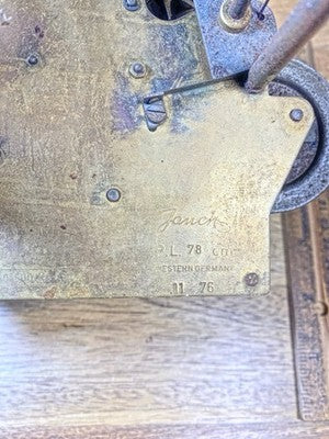 Jauch 78 Grandfather Clock Movement (PL 78) Strike Side Fly Wheel (KD3217)
