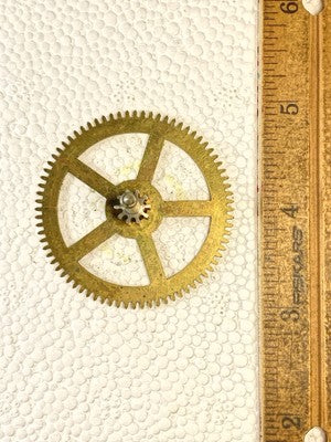 Enfield Clock Movement Time Side 2nd Wheel (See Pics To ID Mvmt) (KD2877)