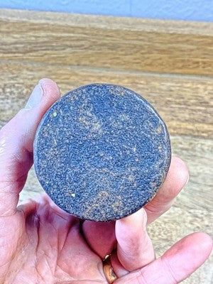 Old  Clock Weight 3 5/8 Inches Long, 2lb 15oz, 2 1/4 Inch Diameter Base (KD3061