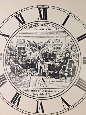 5" "Independence Hall" Paper Replacement Clock Dial        (Lot 156)