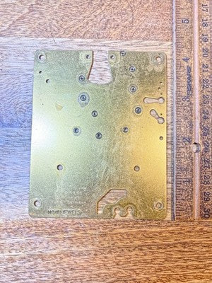 Herschede Clock Movement Back Plate (Pivots Look Good)  (KD4229)