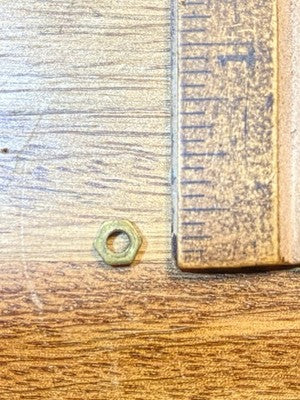 Old Sessions Clock Movement Plate Nut (See Pics to ID Mvmt) (KD4589)