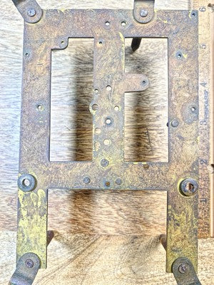 Ingraham Clock Mvmt (Pat 78/79)  Back Plate (Pivots Look Good) (KD2924)