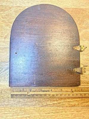 Sessions Tambour Clock Back Door 6 3/4 X 8 Inches (Needs A Pull)   KD3712