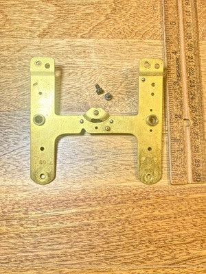 Seth Thomas 89K Clock Lower Back Plate (Pivots Look Good)     (KD3472)