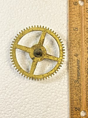 Ingraham Clock Mvmt (Pat 78/79)  Strike Side 2nd Wheel (See Pics To ID) (KD2907)