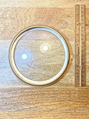 Clock Bezel W/ Convex Glass (5 3/4 Inch Dia, 4.9 Inch Inner Dia)    KD4597