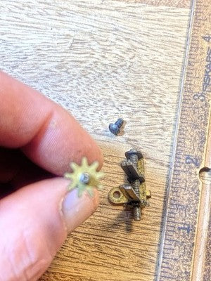 Old Sessions Clock Movement Pendulum Bridge (See Pics to ID Mvmt) (KD4570)