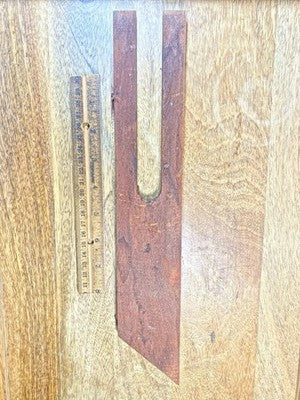 Antique Clock (Weight Driven) Wooden Side Dial Mount Part   (LL5351)