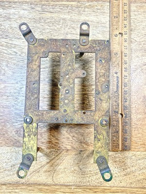 Ingraham Clock Mvmt (Pat 78/79)  Back Plate (Pivots Look Good) (KD2924)