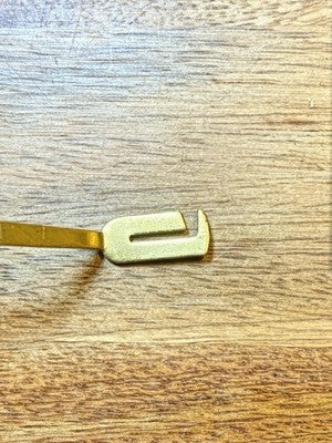 Clock Movement Verge (33.0mm Length, 17.7mm Between Teeth, 1.0mm Pivot)(KD3587)