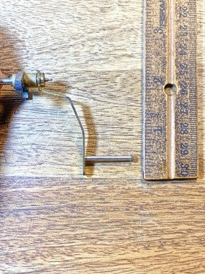 Clock Movement Verge (33.2mm Length, 17.6mm Between Teeth, 1.0mm Pivot) (KD4119)