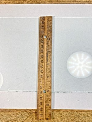 Old Parlor Or Kitchen Clock Glass Piece (6 Inches X 10 13/16 Inches) (LL5240)