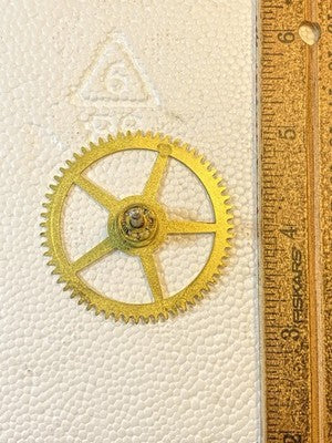 Sessions Chime Clock Time Side 2nd Wheel - Vintage Clock Parts KD3395