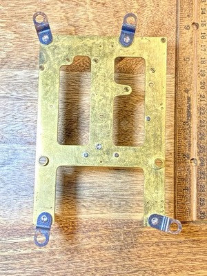Ingraham (Stamped 5 12) Clock Movement Front Plate (Pivots Look Good) (KD4313)