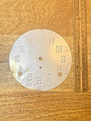 Plymouth Clock Dial Pan Metal (5 Inch Dia) (KD4382)