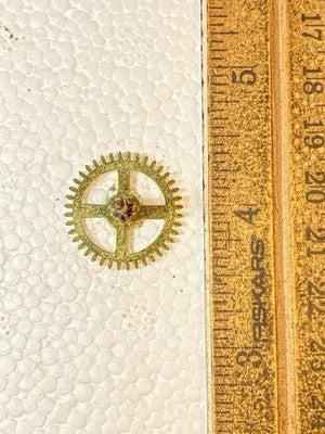 Herschede Clock Movement Time Side 5th Wheel (See Pics To ID Mvmt)  (KD4219)