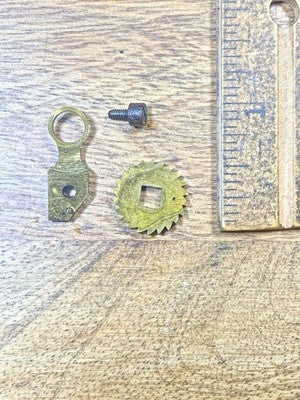 P. Japy (Stamped 1878) Clock Movement Click Wheel (See Pics To ID Mvmt) (KD3015)