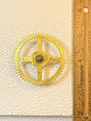 Ingraham (Stamped 12 14) Clock Movement Strike Side 2nd Wheel (KD3634)