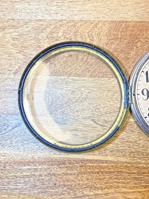 Gilbert Clock Dial (5.88 Inch Dia) W/ Bezel And Convex Glass     (KD4387)