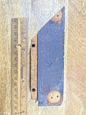 Antique Mantel Clock Wooden Side Trim Part   (KD3107)