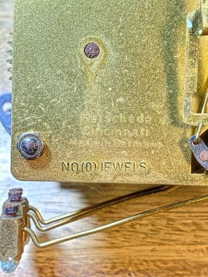 Old Rusty Herschede Clock Minute Hand (See Pics To ID Mvmt))  (KD4199)