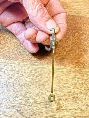 Clock Movement Verge (32.0mm Length, 18.9mm Between Teeth, 1.0mm Pivot)(KD3583)