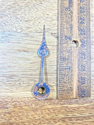 Rusty Clock Hour Hand 2.4 Inches Long (Arbor Is 5.2mm Dia.) - KD3281