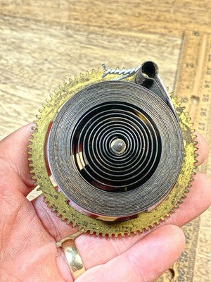 Ingraham Clock Mvmt (Pat 78/79) Time Side Main Wheel (See Pics To ID) (KD2922)