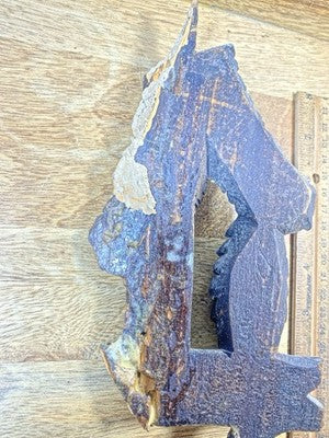Carved Wood Clock Trim Piece- Vintage Clock Parts KD3293