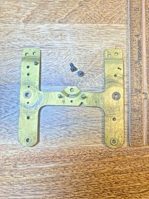 Seth Thomas 89K Clock Lower Back Plate (Pivots Look Good)     (KD3472)