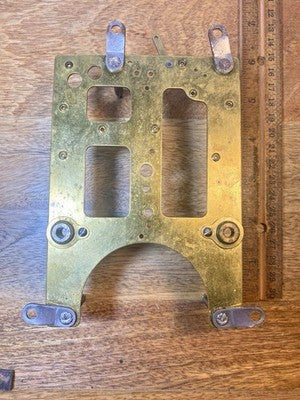 Gilbert Clock Movement (Stamped 30) Front Plate (Pivots Look Good) (KD4613)