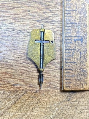 P. Japy (Stamped 1878) Clock Movement Strike Side Fly Wheel (KD3026)