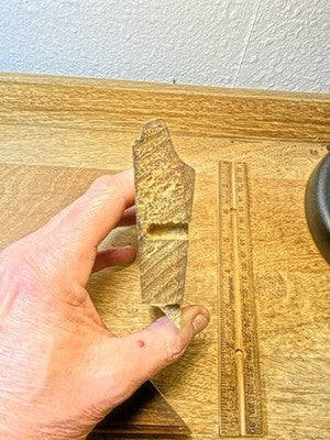 Old Wooden Clock Trim Piece (9 1/2 X 6 X 3/4 Inches)     (KD3741)