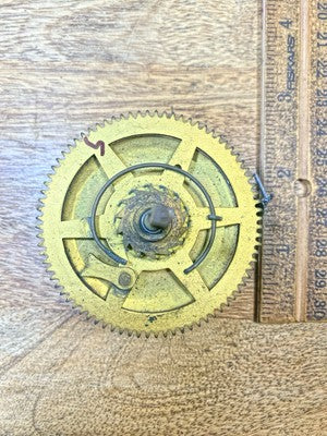 New Haven Clock Movement Strike Side Main Wheel (See Pics To ID Mvmt)  (KD2960)