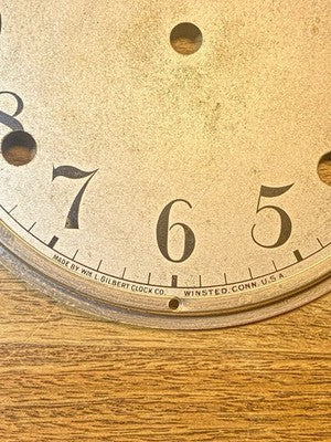 Gilbert Clock Dial (5.88 Inch Dia) W/ Bezel And Convex Glass     (KD4387)