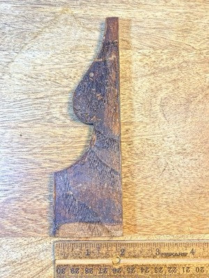 Parlor Or Kitchen Clock Wooden Side Trim Piece  (6 1/2 X 2 Inches) (KD3077)