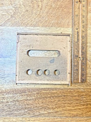 GM Amgen Cuckoo Clock Bottom Board (4 X 3 5/8 Inches)     (KD4164)